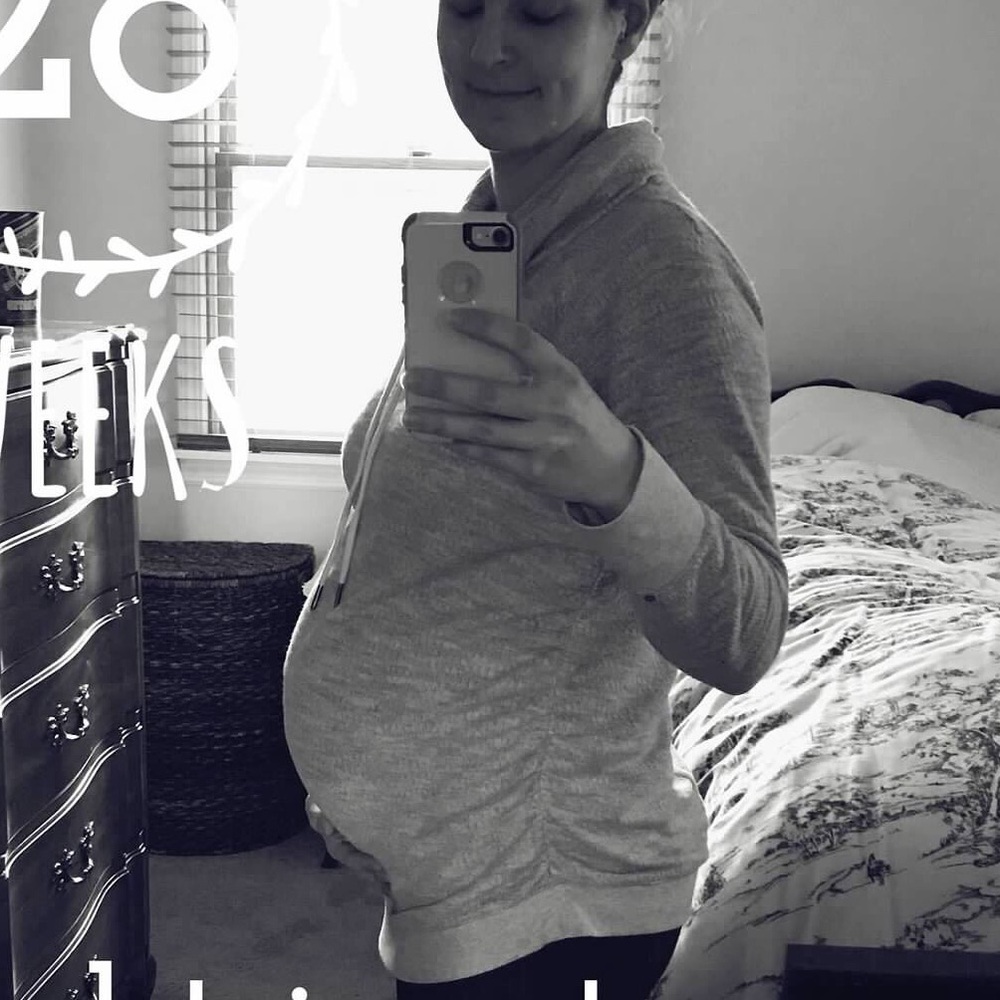 Cowl Neck Maternity Sweater